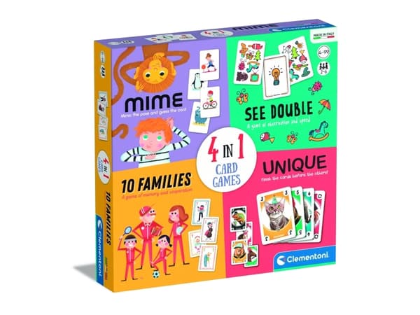 Clementoni Board Game 4In1 Card Games 50831