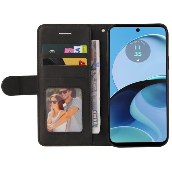 Til Motorola Moto G14 KT-serie-1 dobbeltfarve