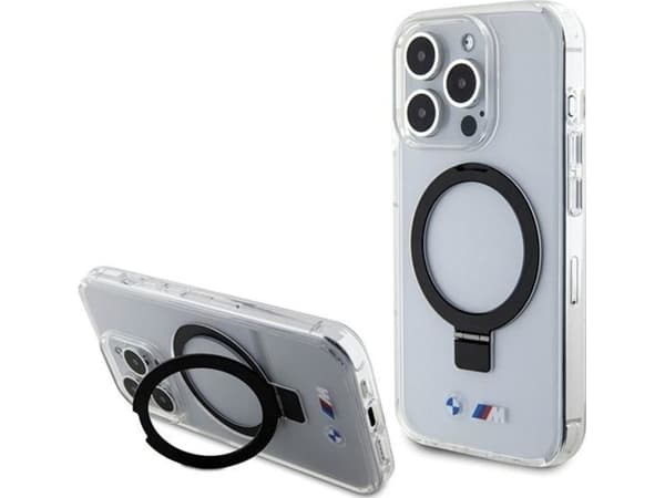 BMW BMW BMHMP15XURST iPhone 15 Pro Max 6.7" przeźroczysty/clear hardcase Ring Stand M Collection MagSafe