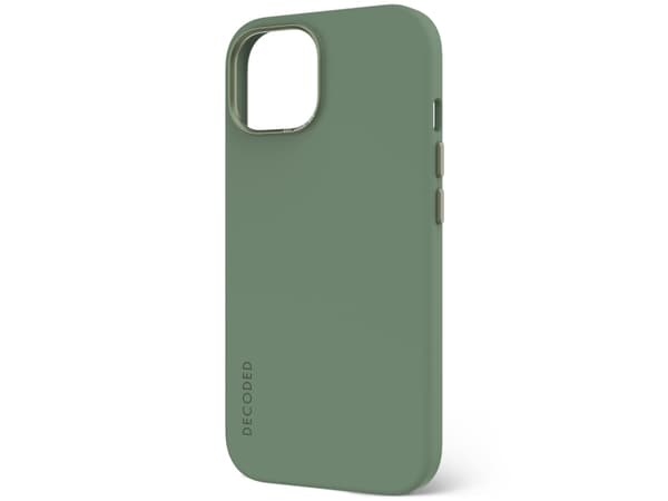 Decoded AntiMicrobial Silicone Backcover iPhone 15 Plus Sage Leaf, Suojus, Apple, iPhone 15 Plus, 17 cm (6.7"), Vihreä