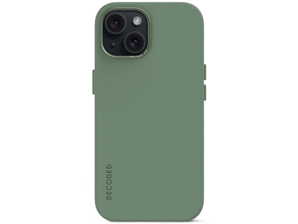Decoded AntiMicrobial Silicone Backcover iPhone 15 Plus Sage Leaf, Etui, Apple, iPhone 15 Plus, 17 cm (6.7"), Grønn
