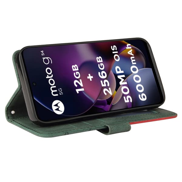 Til Motorola Moto G54 KT-serie-1 dobbeltfarve