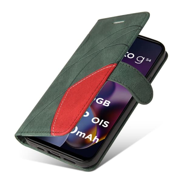 KT Lommebok-deksel til Motorola Moto G54 - Grønn