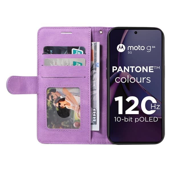 KT Plånboksfodral till Motorola Moto G84 - Lila
