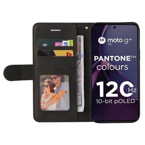KT Plånboksfodral till Motorola Moto G84 - Svart