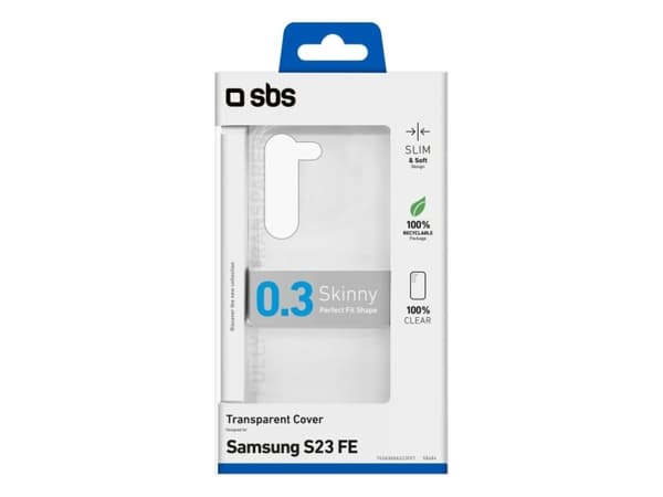 SBS TESKINSAS23FET, Etui, Samsung, Galaxy S23 FE, 16,3 cm (6.4"), Gjennomsiktig