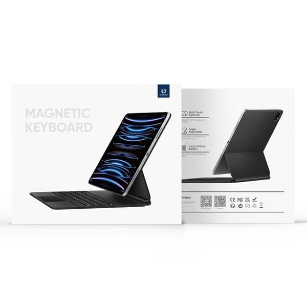 Dux Ducis iPad Pro 12.9 English Keyboard Skal MK Series - Svart