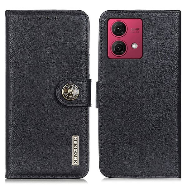 KHAZNEH Motorola Moto G84 Plånboksfodral - Svart