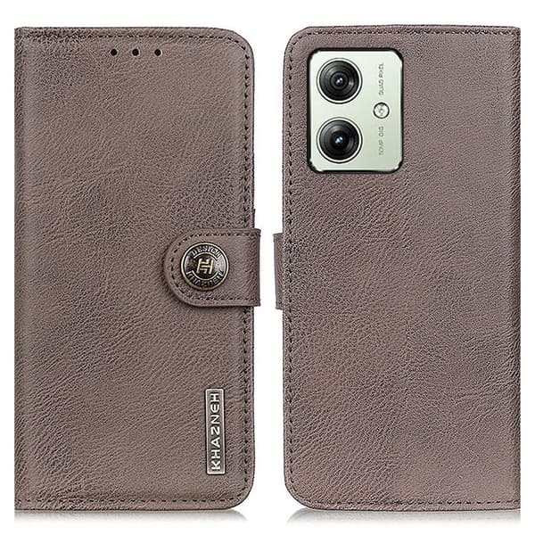 KHAZNEH Motorola Moto G54 Plånboksfodral - Khaki