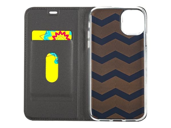 X-Shield - Vikbart fodral för mobiltelefon - polyuretan, termoplastisk polyuretan (TPU) - svart - för Apple iPhone 11