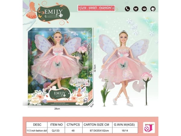 Uspesifisert_Z Dukke Emily Fairy Bendable 29Cm Zja325839