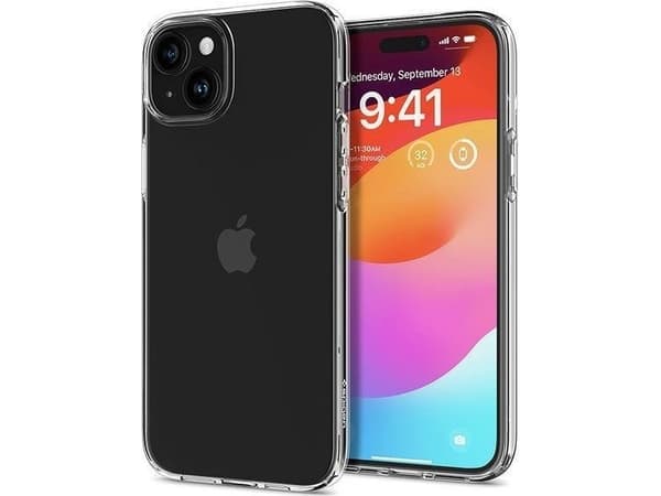 Spigen ACS06647, Omslag, Apple, iPhone 15 Plus, 17 cm (6.7"), Transparent
