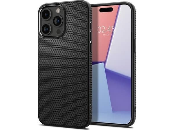 Spigen ACS06704, Omslag, Apple, iPhone 15 Pro, 15,5 cm (6.1"), Svart