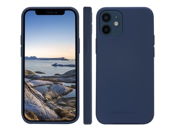 dbramante1928 Greenland - Baksidesskydd för mobiltelefon - fastsnäppbar - 100 % återvunnen plast - havsblå - för Apple iPhone 12, 12 Pro