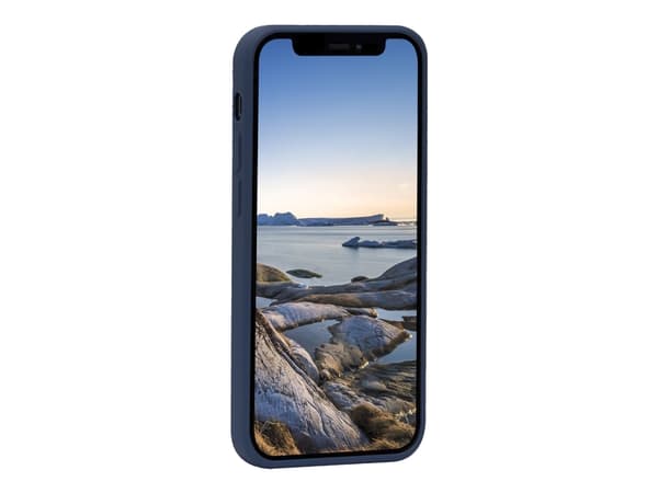 dbramante1928 Greenland - Baksidesskydd för mobiltelefon - fastsnäppbar - 100 % återvunnen plast - havsblå - för Apple iPhone 12, 12 Pro