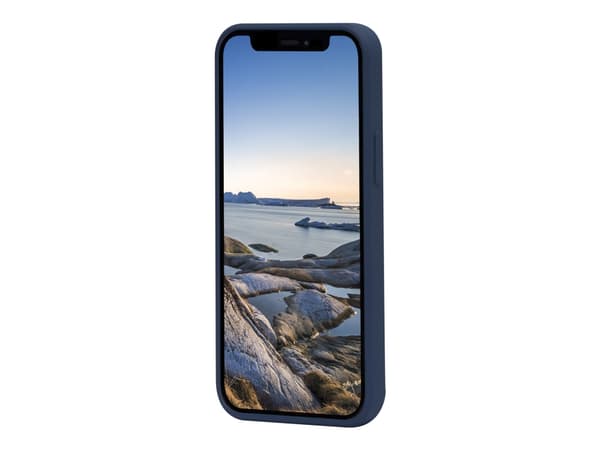 dbramante1928 Greenland - Baksidesskydd för mobiltelefon - fastsnäppbar - 100 % återvunnen plast - havsblå - för Apple iPhone 12, 12 Pro