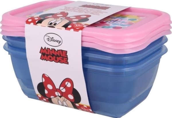 Minnie Mouse Minnie Mouse - matbeholdere 540 ml (3 stk.)
