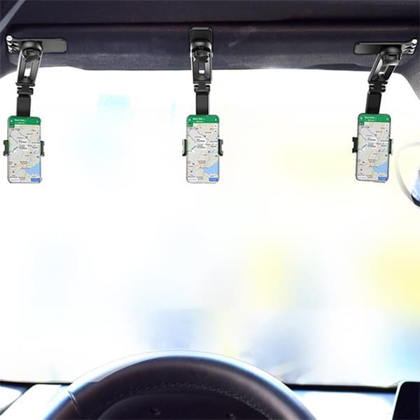 Mobilhållare 360 Degree Sun Visor - Svart