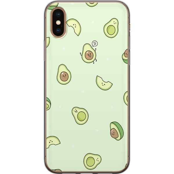 Apple iPhone XS Gjennomsiktig deksel Avokado