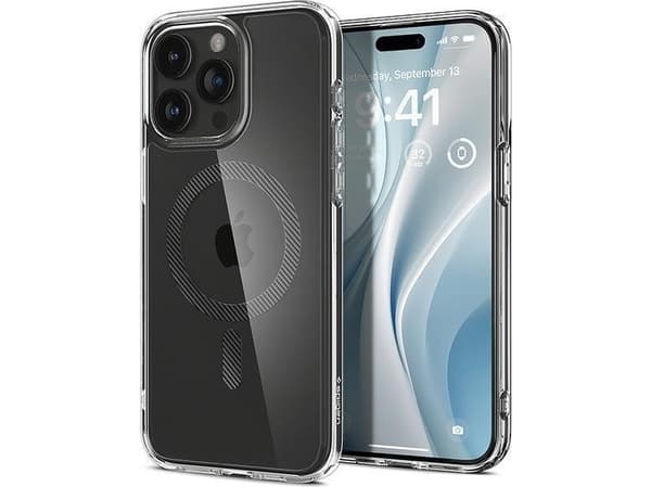 Spigen Ultra Hybrid MagFit, Omslag, Apple, iPhone 15 Pro, 15,5 cm (6.1"), Transparent