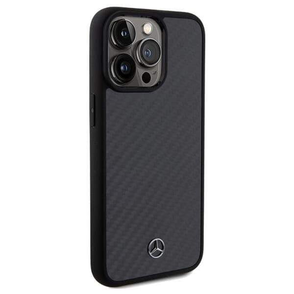 Mercedes iPhone 15 Pro Max Mobilskal Carbon Fiber Dynamic Line