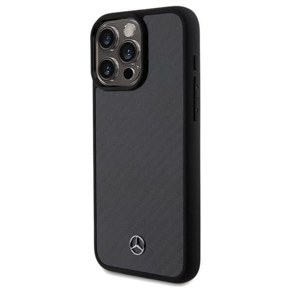 Mercedes iPhone 15 Pro Max Mobilskal Carbon Fiber Dynamic Line