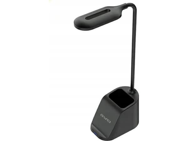 AWEI LED-valo induktiivisella latauksella W20 15W Fast Charging musta/musta