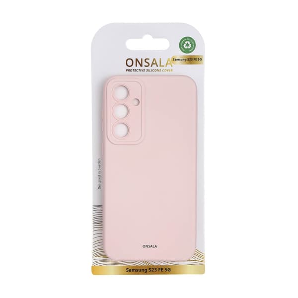 Onsala Backcover Sil Touch Samsung S23 FE 5G Chalk Pink