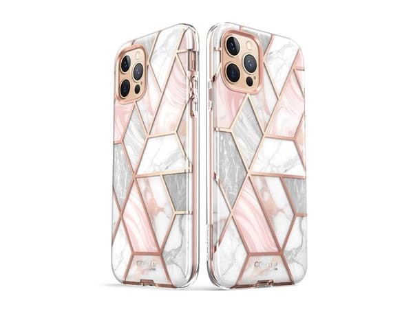i-Blason Cosmo IPHONE2020-6.7- -SP-MARBLE, Etui, Apple, iPhone 12 Max 6.7 2020, 17 cm (6.7"), Rosa
