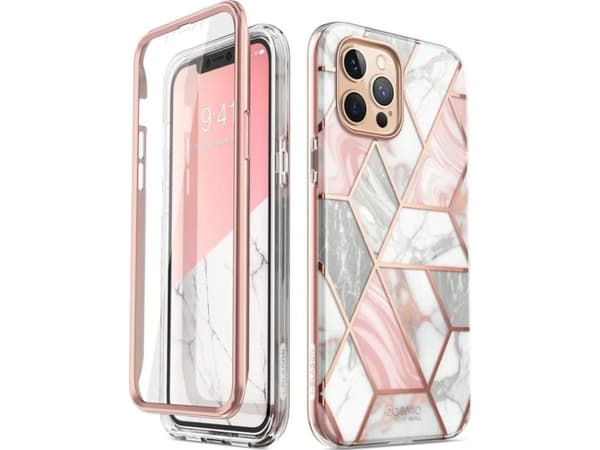 i-Blason Cosmo IPHONE2020-6.7- -SP-MARBLE, Etui, Apple, iPhone 12 Max 6.7 2020, 17 cm (6.7"), Rosa
