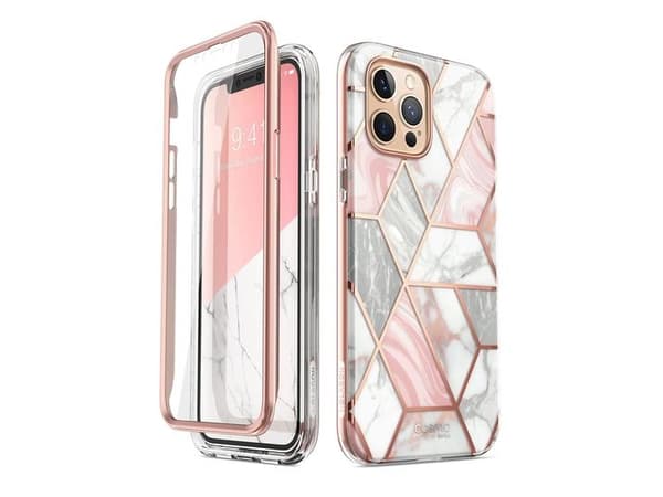 i-Blason Cosmo IPHONE2020-6.7- -SP-MARBLE, Etui, Apple, iPhone 12 Max 6.7 2020, 17 cm (6.7"), Rosa