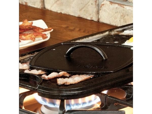 Grillpress i gjutjärn från Lodge