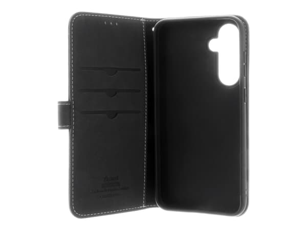 Insmat Exclusive - Lommebok for mobiltelefon - kartong+papir+aluminiumsfolie, termoplast-polyuretan (TPU), ekte skinn, bomullssting - for Samsung Gal