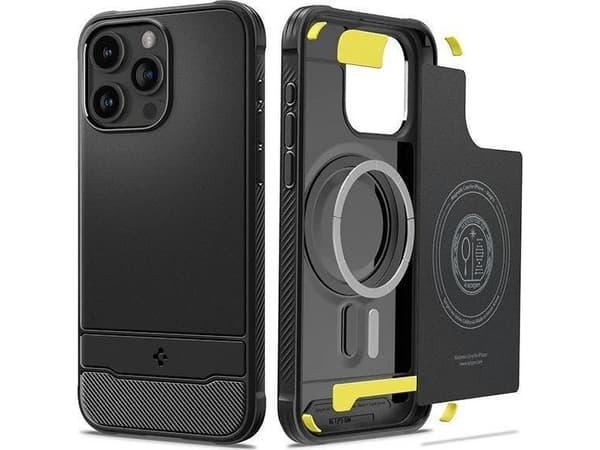 Spigen ACS06703, Suojus, Apple, iPhone 15 Pro, 15,5 cm (6.12"), Musta