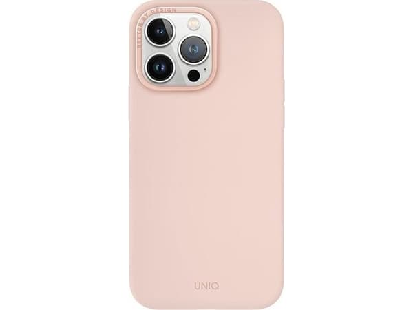 Uniq UNIQ etui Lino Hue iPhone 15 Pro Max 6.7" Magclick Charging różowy/blush pink