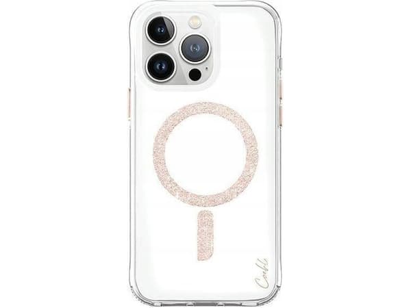 Uniq UNIQ etui Coehl Glace iPhone 15 Pro 6.1" Magnetic Charging różowo-złoty/rose gold