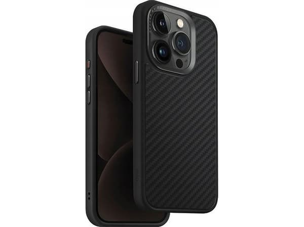 Uniq UNIQ etui Keva iPhone 15 Pro 6.1" Magclick Charging czarny/carbon black