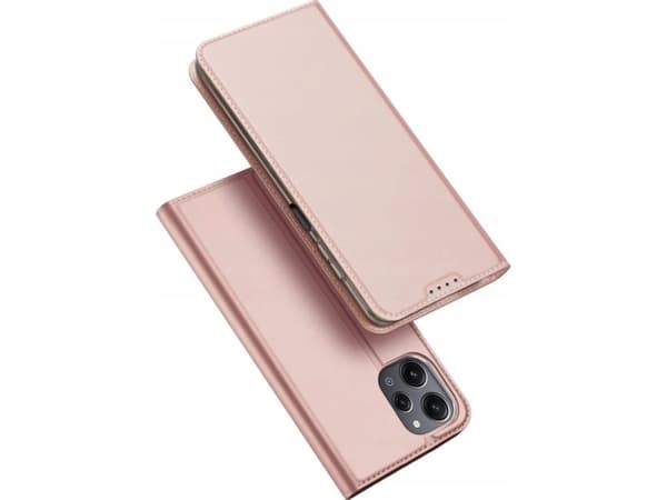 Dux Ducis Skin Pro flip-deksel, lommebok og stativ for Xiaomi Poco M6 Pro / Redmi 12/12R - rosa