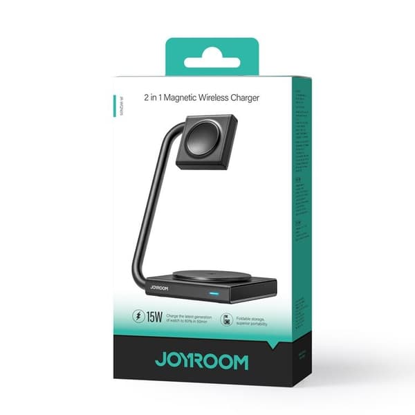 Joyroom 2-in-1 Trådlös Laddare Magsafe iPhone, Apple Watch 15W Qi
