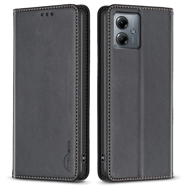 BINFEN Plånboksfodral Motorola Moto G14 4G - Svart
