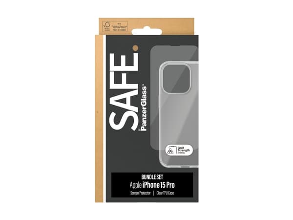 SAFE. by PanzerGlass - Beskyttende deksel for mobiltelefon - for Apple iPhone 15 Pro
