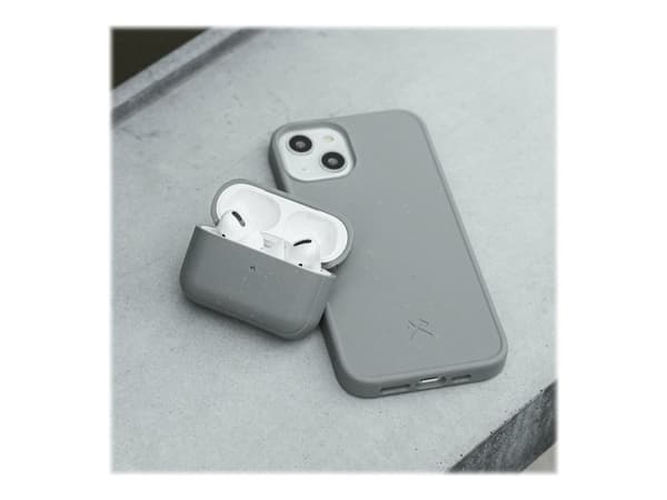 Woodcessories Bio Case - Baksidedeksel for mobiltelefon - med MagSafe - MagSafe-samsvar - BioRec - grå - for Apple iPhone 13