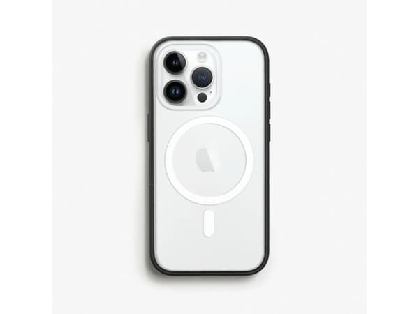 Woodcessories ECO719, Etui, Apple, iPhone 15 Pro, 15,5 cm (6.1"), Sort, Gjennomsiktig