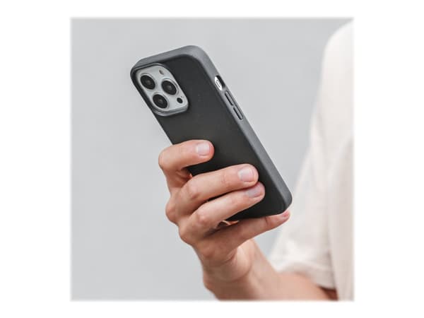 Woodcessories Bio Case - Baksidedeksel for mobiltelefon - med MagSafe - MagSafe-samsvar - BioRec - svart - for Apple iPhone 13 Pro
