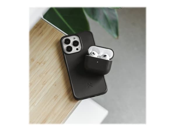 Woodcessories Bio Case - Baksidedeksel for mobiltelefon - med MagSafe - MagSafe-samsvar - BioRec - svart - for Apple iPhone 13 Pro