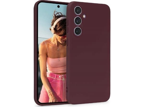 Crong Crong Color Cover - Etui Samsung Galaxy S23 FE (bordowy)