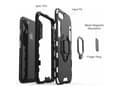 Miniatyrbilde 2 av 5: CoreParts - Baksidedeksel for mobiltelefon - silikon, hard polykarbonat, bløt termoplastpolyuretan (TPU) - svart - 6.5" - for Apple iPhone 11 Pro Max