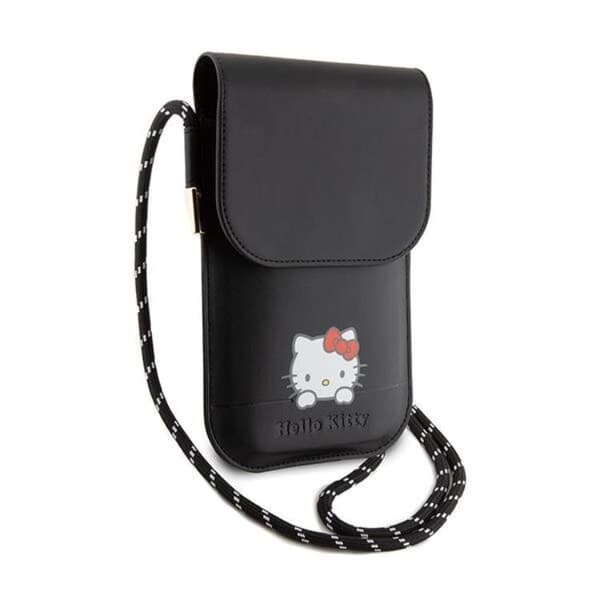 Hello Kitty Halsbandsfodral Läder Daydreaming - Svart