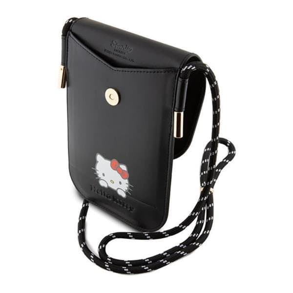 Hello Kitty Halsbandsfodral Läder Daydreaming - Svart