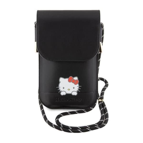 Hello Kitty Halsbandsfodral Läder Daydreaming - Svart